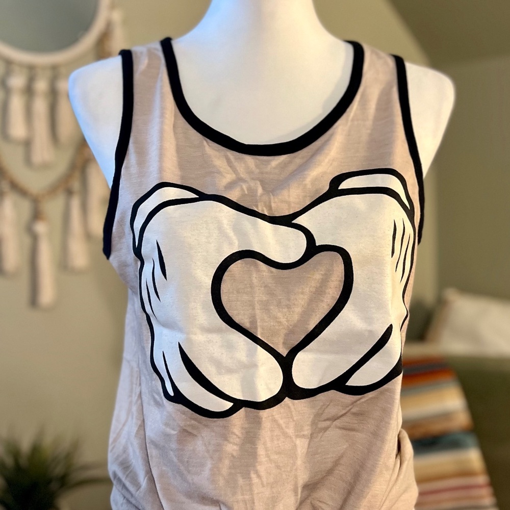 MICKEY HEART HANDS TANK
